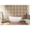 Ekena Millwork Authentic Boat Wood Mosaic Wall Tile, Natural Finish, 11 7/8"W x 11 7/8"H x 1/2"P WPW12X12AUMENA - alternate 2